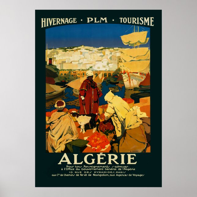 Póster Algérie - poster - Vintage  (Frente)