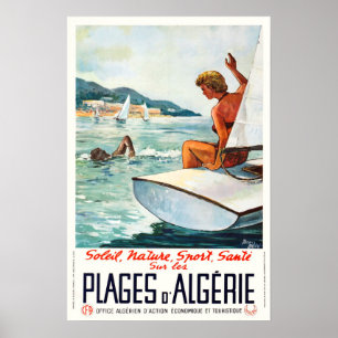 Póster Algérie, Soleil, Naturaleza, Deporte, Cartel de vi