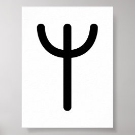Póster ALGIZ Runa Nórdica (Protección, Conexión) | Ancian