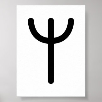 Póster ALGIZ Runa Nórdica (Protección, Conexión) | Ancian
