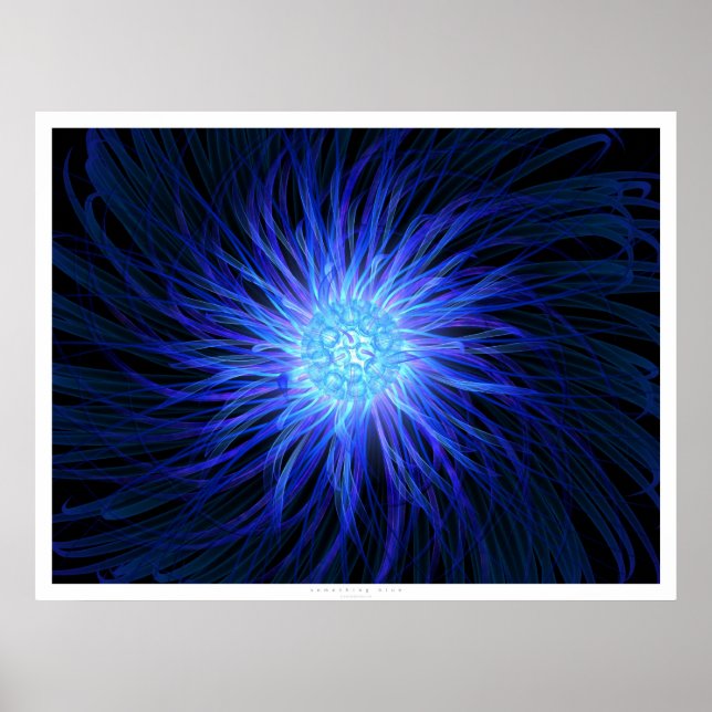 Póster Algo azul (Frente)