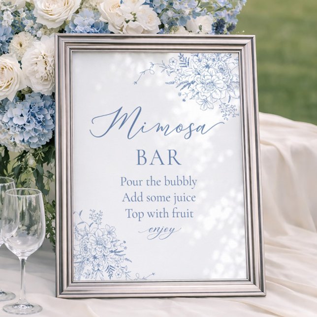 Póster Algo Azul Barra de Mimosa para Despedida de Solter (Subido por el creador)