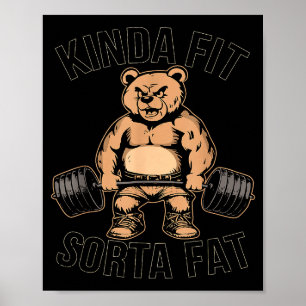 Póster Algo De Grasa De Sorta Apropiada - Halterofilia De