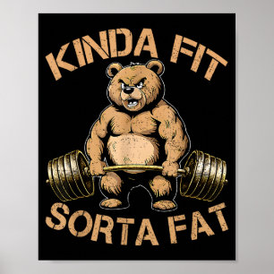 Póster Algo De Grasa De Sorta Apropiada - Halterofilia De