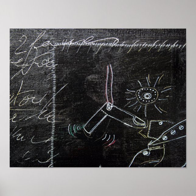 Póster Algo extraño en este Poster de Black Canvas 1 (Frente)