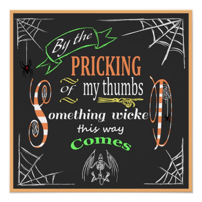 Póster Algo malvado (Anverso)