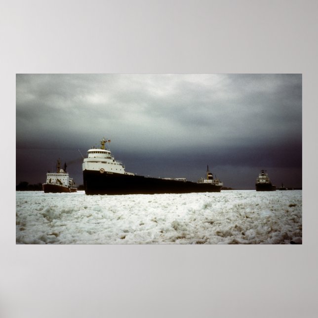 Póster Algocen on the St. Clair River (Frente)