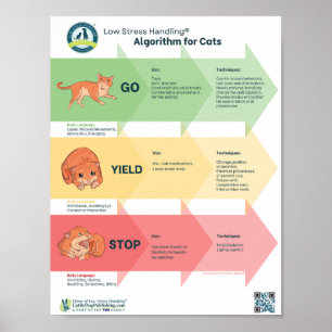 Póster Algoritmo de bajo estrés de gatos