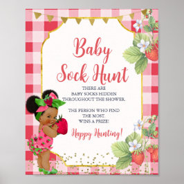 Póster Alguien Berry Sweet Strawberry Baby Sock Hunt