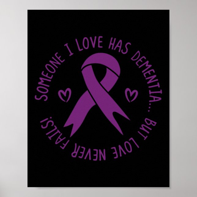 Póster Alguien Que Amo Tiene Conciencia Sobre El Alzheime (Frente)