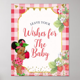 Póster Alguien quiere fresas dulces para el bebé