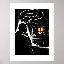 Póster Alguien Siempre Está Despierto