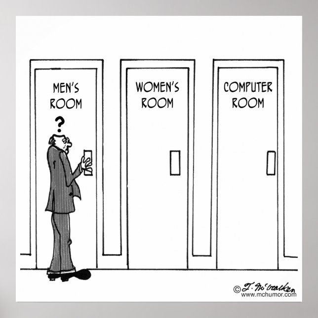 Póster Algunas cosas no deberían ser informatizadas (Frente)