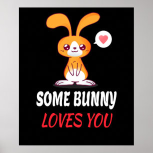 Póster Alguno Conejo Te Ama En Pareja