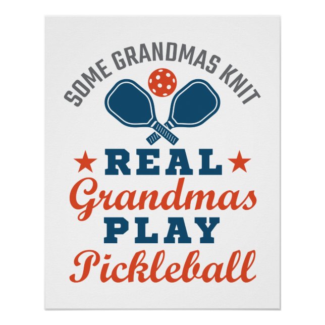 Póster Algunos Abuelos Knith Real Grandmas Juegan Pickleb (Anverso)