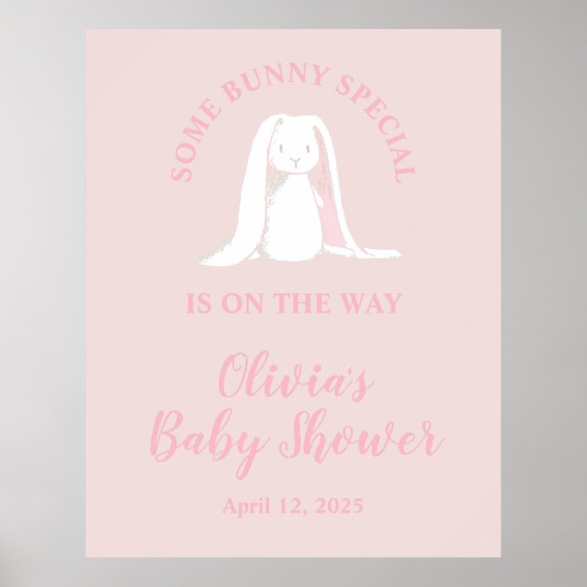 Póster Algunos Bunny Special Baby Shower (Frente)