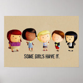 Póster Algunos Chicas de subcultura