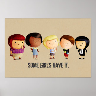 Póster Algunos Chicas de subcultura