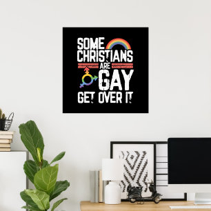 Póster Algunos cristianos son gays, supérenlo