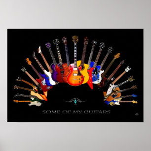 Póster Algunos de mis Guitars ~ SolidSpaceStudio desde 19