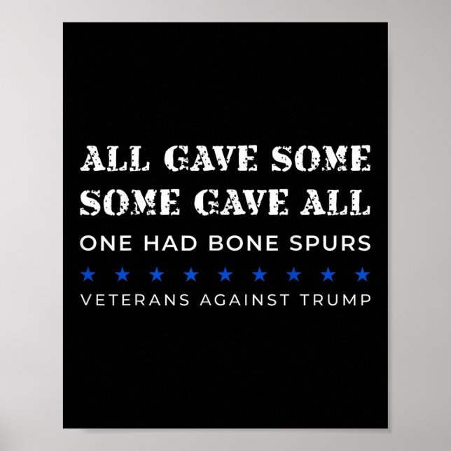 Póster Algunos Dieron A Todos Que Tenían Veteranos De Hue (Frente)