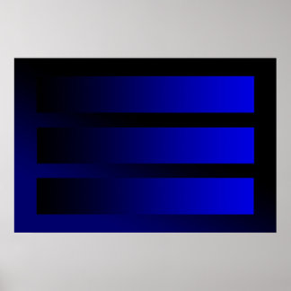 Póster algunos gradientes azules