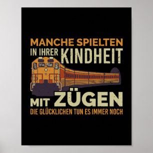 Póster Algunos jugaron en su niñez con guía de tren