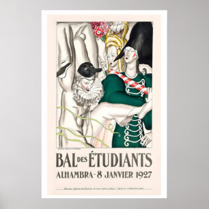 Póster Alhambra de Granada España Baile de Estudiantes Ar
