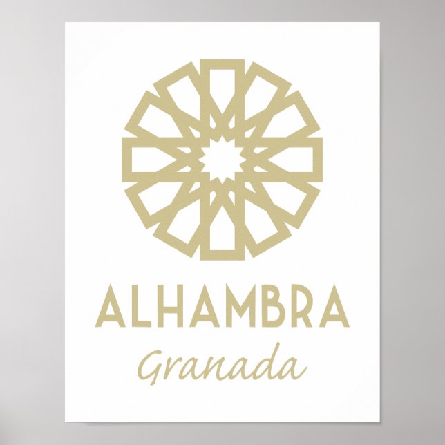 Póster Alhambra Granada 1 (Frente)