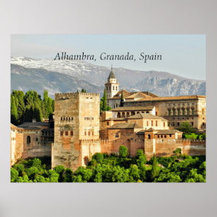 Póster Alhambra, Granada, España