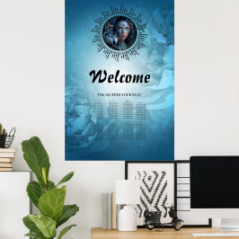 Póster Alianza celestial el lobo y la bella mujer