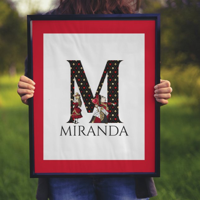 Póster Alice and Queen Illustrated Letter M Wall Print (Subido por el creador)