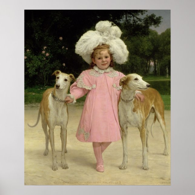 Póster Alice Antoinette de la Mar, de cinco años (Frente)