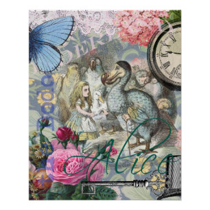 Póster Alice Clásico País de las Maravillas Dodo Arte Ten
