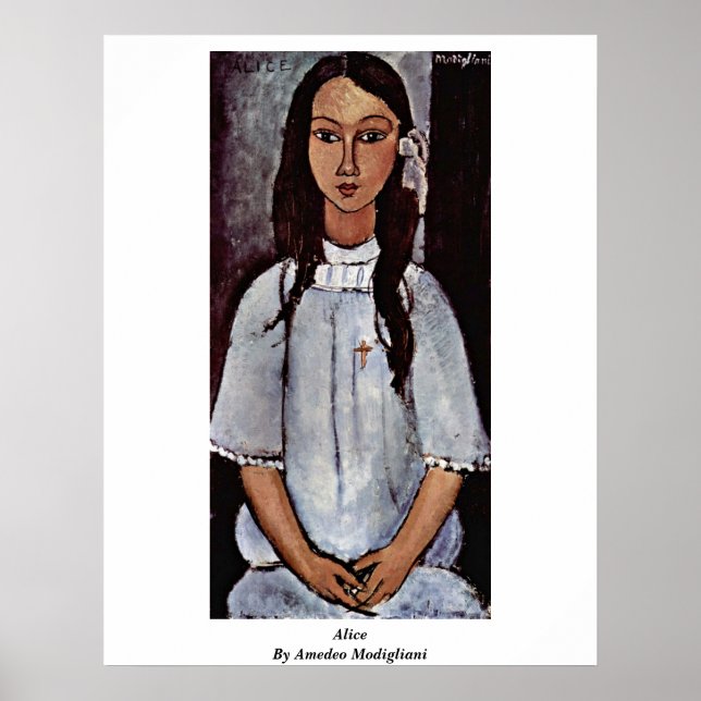 Póster Alice De Amedeo Modigliani (Frente)