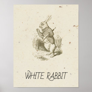 Póster Alice en el País de las Maravillas - CONEJO BLANCO