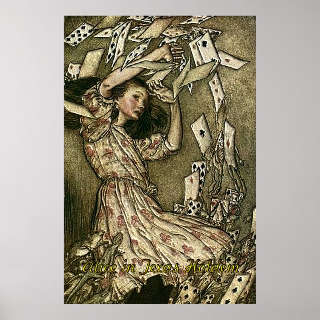 Póster Alice en Texas Holdem Poker Poster (Frente)