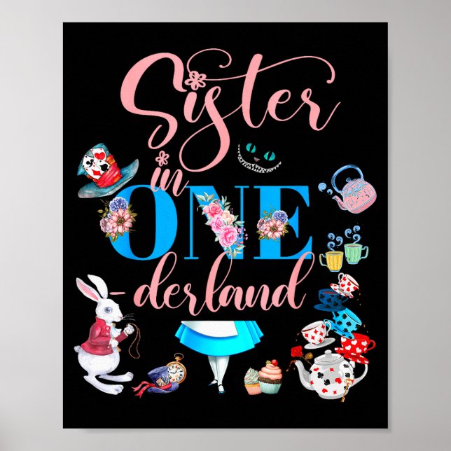 Póster Alice In Onederland Family Sister Of The Birthday  (Frente)