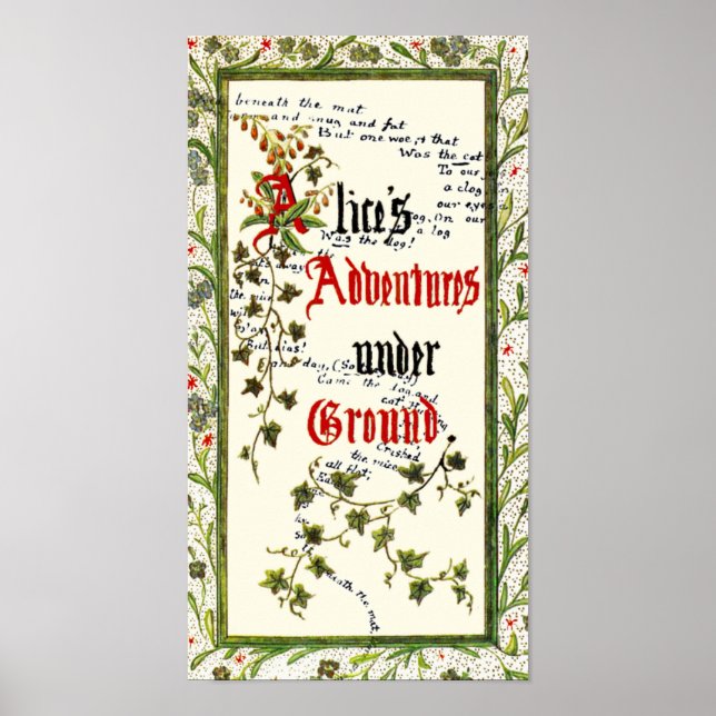 Póster Alice In Wonderland 1ª Edición (Frente)