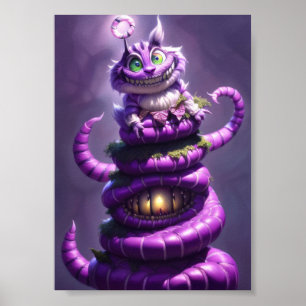 Póster Alice in wonderland cat poster