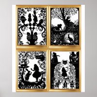 Alice in Wonderland Collage Poster
