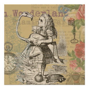 Póster Alice in Wonderland Flamingo Classic