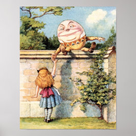 Póster Alice In Wonderland Humpty Dumpty Poster