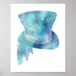 Póster Alice in Wonderland Mad Hatter Hat Vertical Print