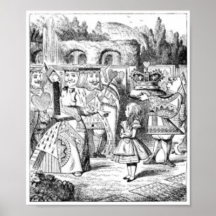Póster Alice in Wonderland: Queen of Hearts & First-Knave