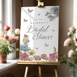 Póster Alice In Wonderland Vintage Story Bridal Shower<br><div class="desc">La divertido, mágica y caprichosa Alice In Wonderland da la bienvenida al diseño poster de ducha de novia. El diseño presenta un hermoso collage de nuestros propios ilustraciones y acuarelas, junto con los emblemáticos ilustraciones vintage de Alice in Wonderland, que realzamos meticulosamente con nuestro toque personal y la mejora de...</div>