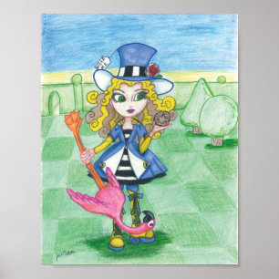 Póster Alice Juega Croquet