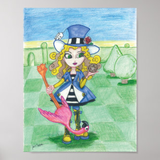Póster Alice Juega Croquet