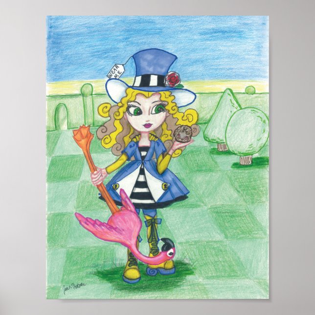 Póster Alice Juega Croquet (Frente)