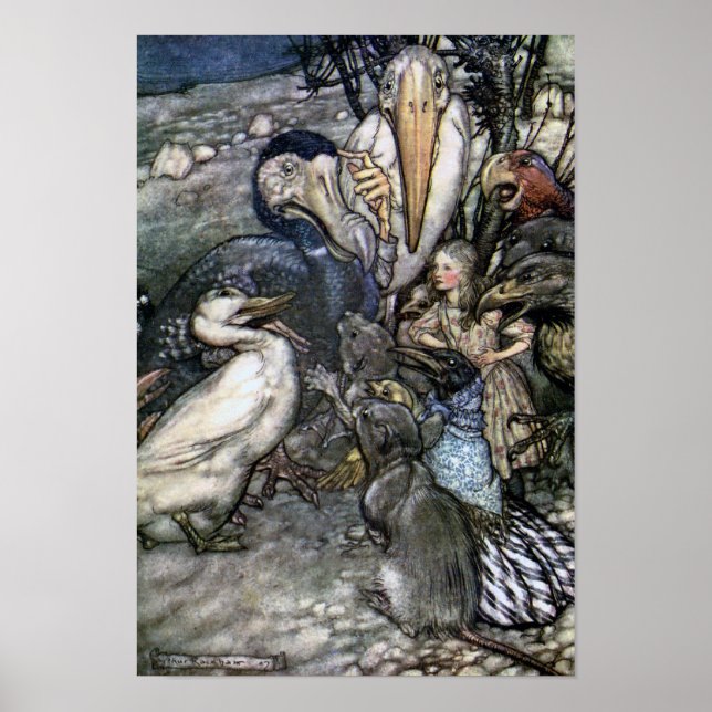 Póster Alice juzgando la raza (Frente)